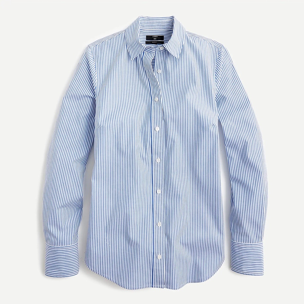 J Crew slim perfect shirt in Classic Stripe US 2